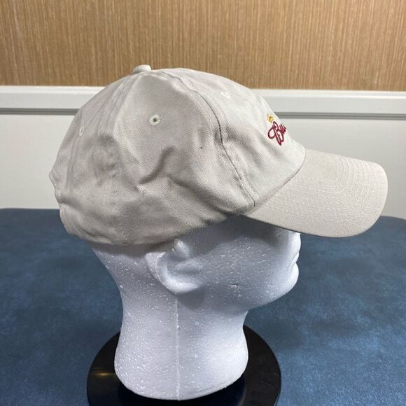 Men's Vintage 2005 Embroidered Budweiser Strapback Baseball Cap Cream One Size - Picture 4 of 7